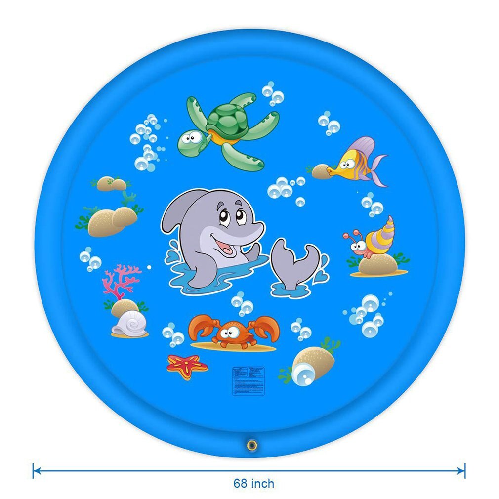 Water spray game mat lawn sprinkler mat PVC Interest cultivation Water spray pad for children Lawn water pad