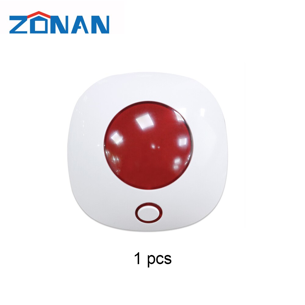 433MHz Wireless Siren For Alarm System Home Security Mini Horn Sirens, Home Theater Sound System 110dB Light Flash Strobe Siren: 1 Pcs