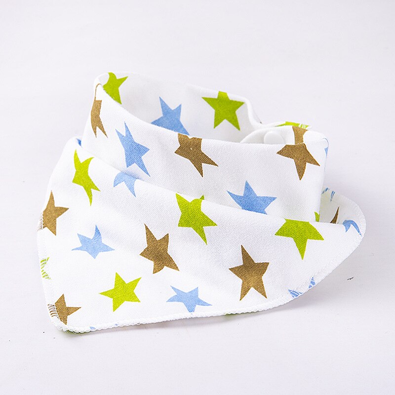 10Pc Bandana Doek Baby Slabbetjes Voor Jongens Meisjes Animal Print Kiel Katoen Sjaal Voeden Kraag Burp Accessoires