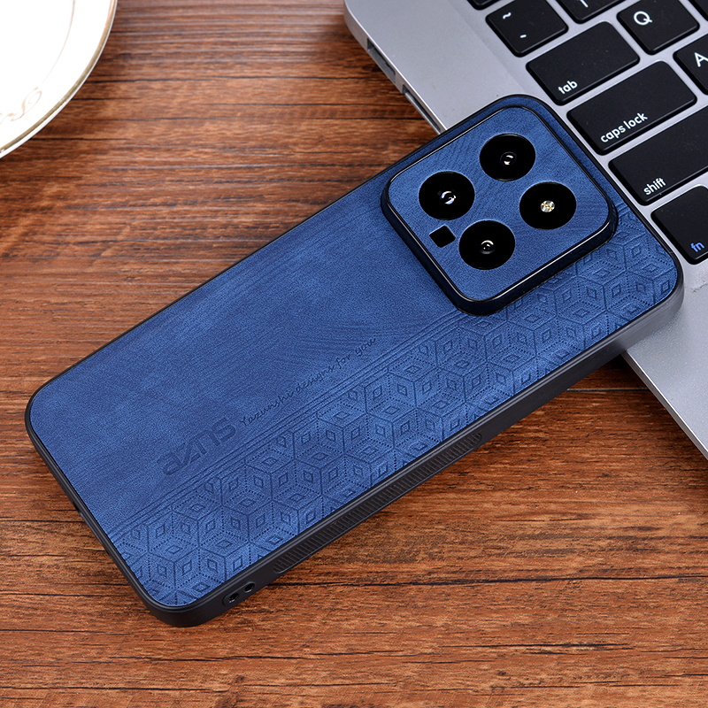 For Xiaomi 14 5G Чехол Для Phone Cases Back Cover Skin Shockproof Fundas For Xiaomi 14 Coque Capa Bumper ケース: Dark Blue