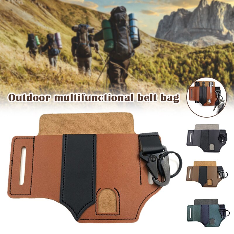 Multitool Pu Lederen Schede Pocket Organisator Opslag Riem Taille Tas Voor Camping