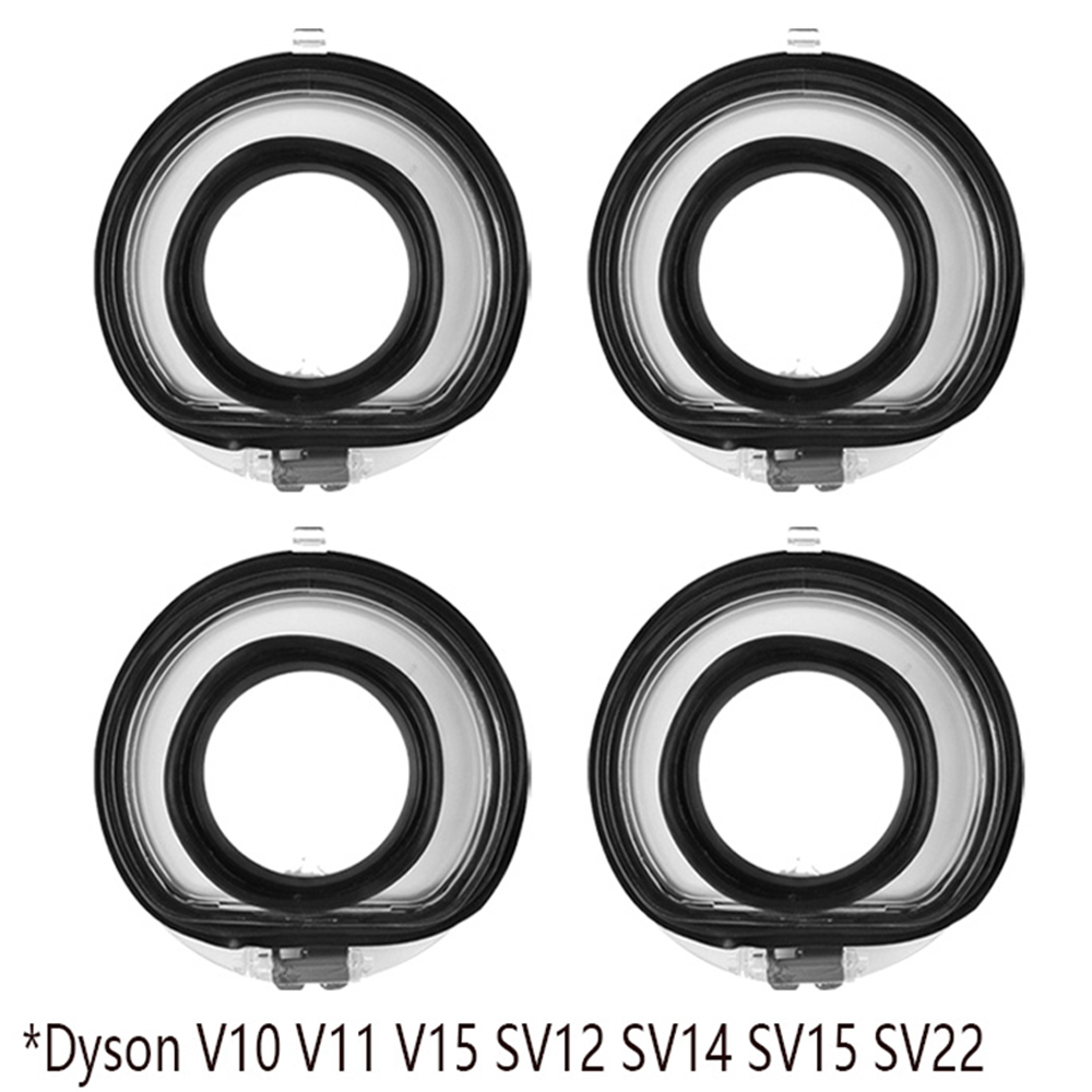 Bague d'étanchéité supérieure fixe et couvercle de Base pour aspirateur Dyson V6 V7 V8 V10 V11 V15, pièce de rechange pour tasse à poussière: Lavande