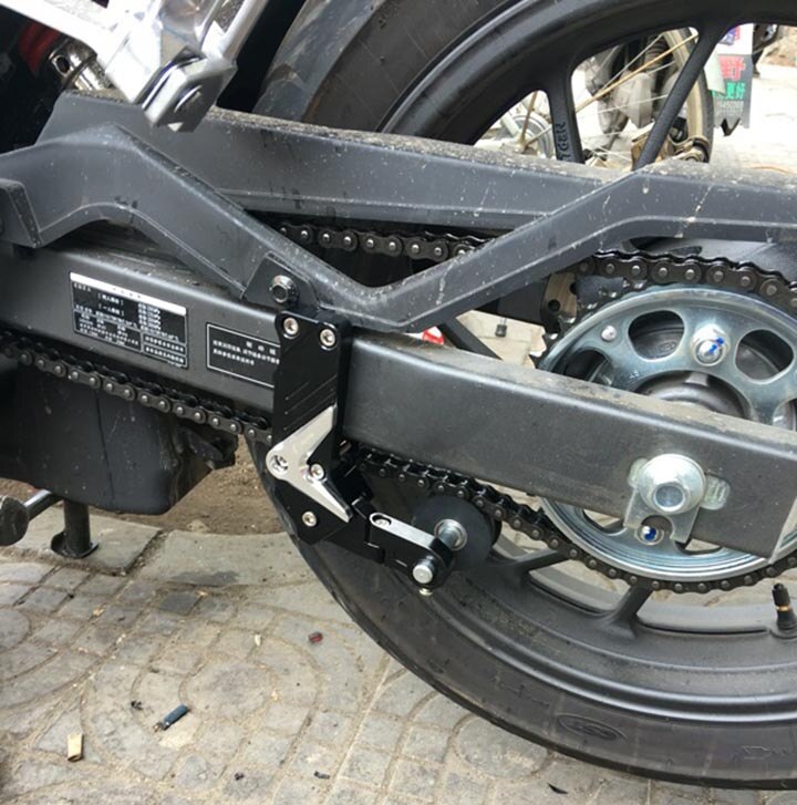 Motorcykel rullejustering kædestrammer motorcykel tilbehør motorcykel rullejustering kædestrammer motorcykel