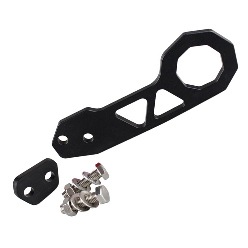 Universal Aluminum Alloy Car Auto Rear Bumper Trailer Hook Towing Tools for JDM Quick Deliver: Black