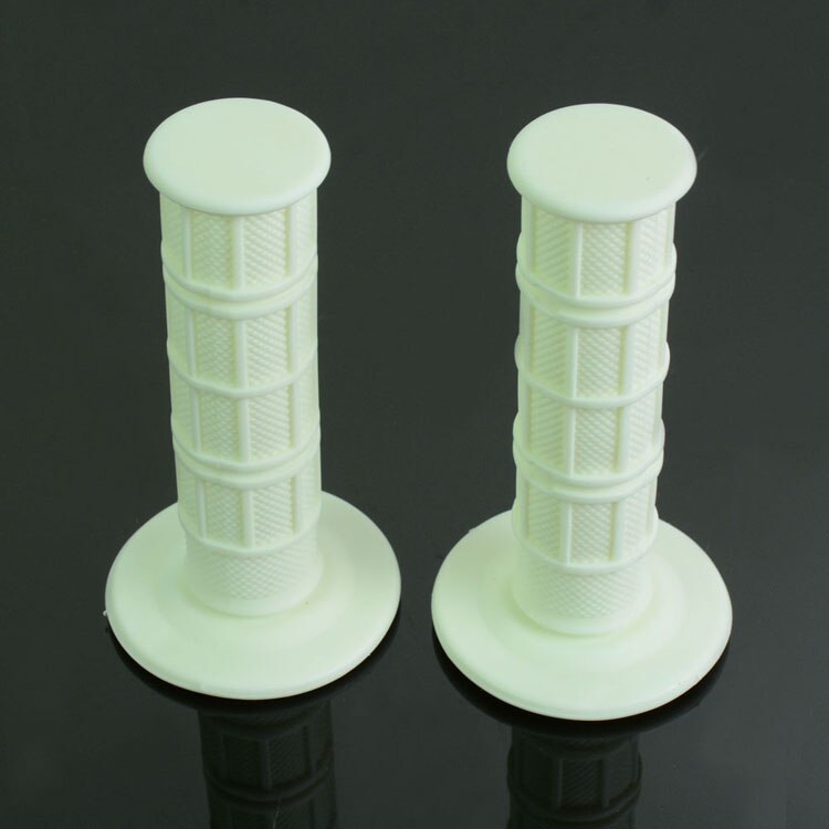 Motorcycle Handlebar Rubber Grips For SUZUKI RM250 RM125RMZ250 RMZ450 RMX250 DR250 DRZ400 DR650 RM85 Pit Dirt Bike: white