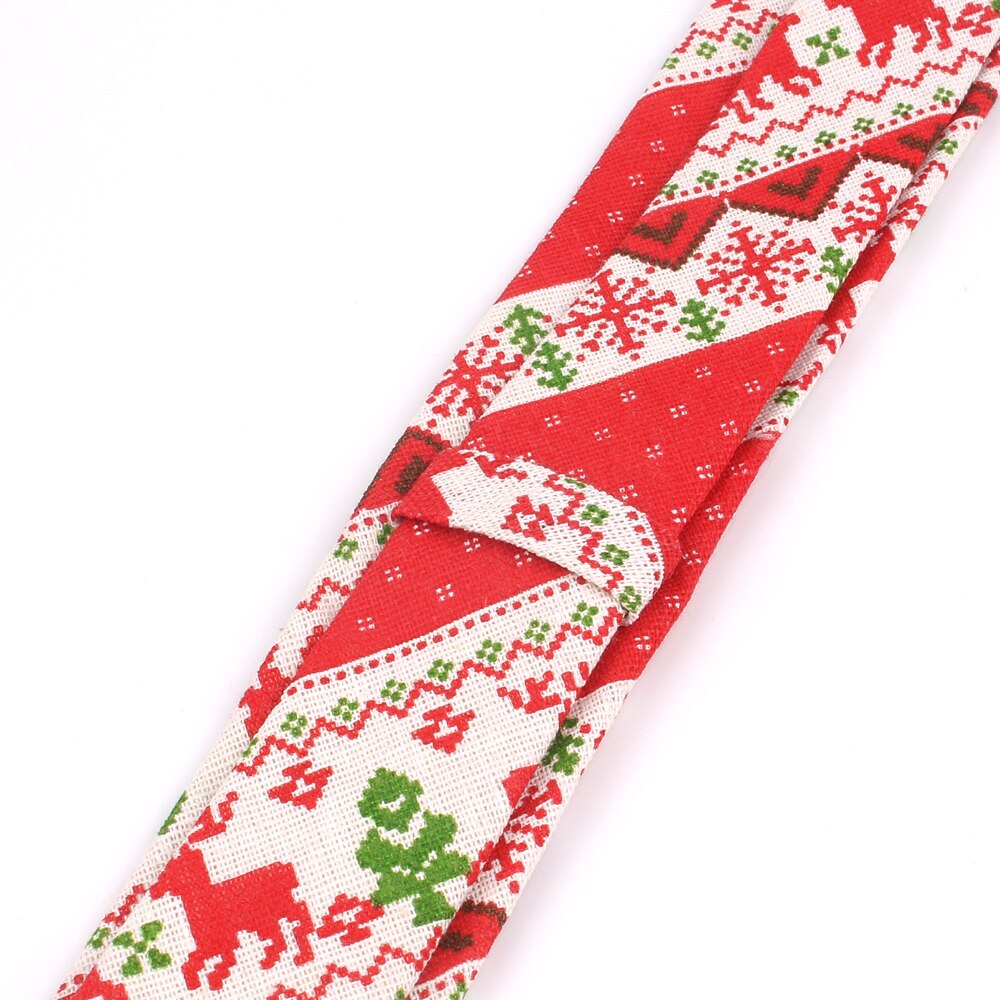 Świąteczny krawat dla mężczyzn wąnarty krawat krawat s na imprezę biznes zwykły moda lniane krawaty krawaty klasyczne garnitury krawaty na prezent