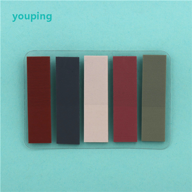 Notes autocollantes transparentes pour bloc-notes, marqueur de signet, mémo autocollant, papier de bureau, fournitures scolaires pour étudiants