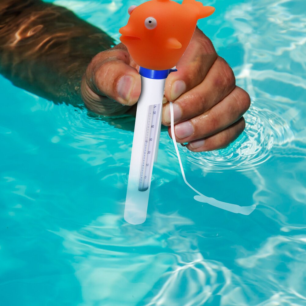 Termómetro de piscina con animales de dibujos animados, termómetro flotante para agua, accesorios de piscina, termómetro de piscina para bañera de hidromasaje, SPA