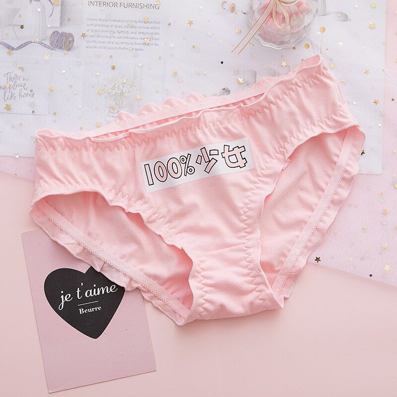 5 pièces fille culotte adolescent sous-vêtements fraise sous-vêtements jeune fille slips confortable coton culottes sous-vêtements pour enfants