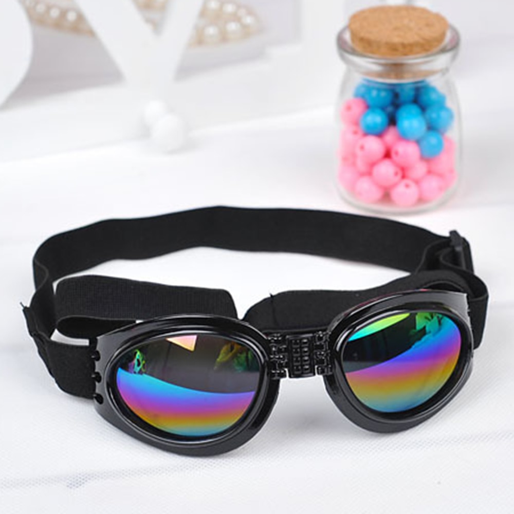 Hond Verstelbare UV Zonnebril Zwart Eye-wear Kostuum Opvouwbare Zon-slip Goggles Gromming Product 'S Props Accessoires