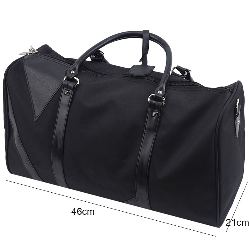 LKEEP Weekend Bag Nylon Travel Bag Men Overnight Duffle Bag Waterproof Cabin Luggage Travel Big Tote Crossbody Gym Bag: Big black