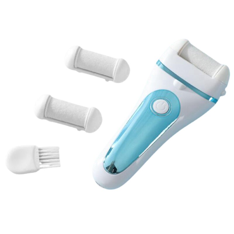 Waterdichte Usb Oplaadbare Elektrische Pedicure Gereedschap Voetverzorging Machine Eelt Remover Dode Huid Voet Bestand Hak Cleaner: Blue