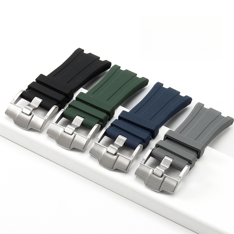 28 mm 30 mm wasserdichtes Silikon-Uhrenarmband für AP königlich Eiche Off-Shore 15710 1570 Gummi-Armbinde
