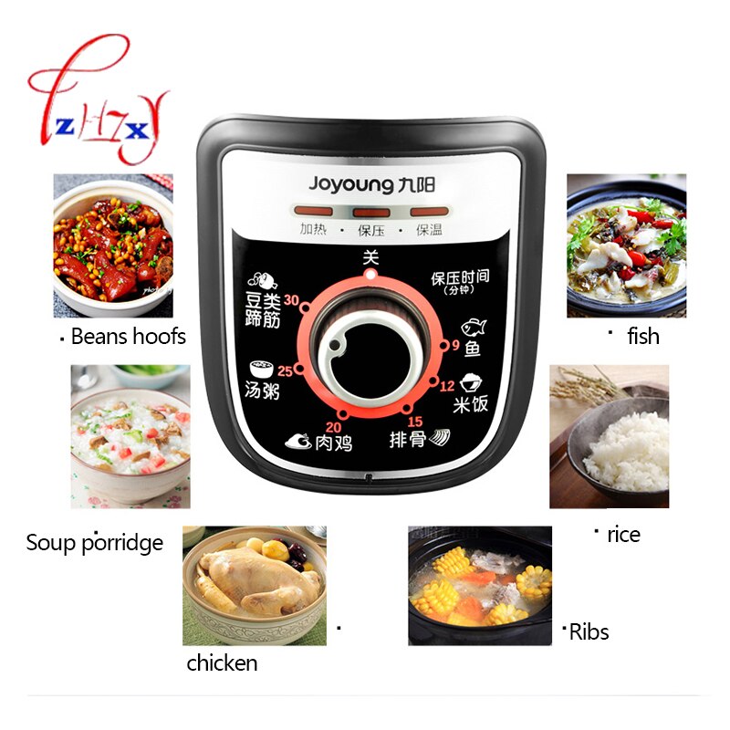 Huishoudelijke Elektrische snelkookpan JYY-40YJ9 rijst druk pot pap rijst koken machine 4L drukken fornuis 220v 900w 1pc