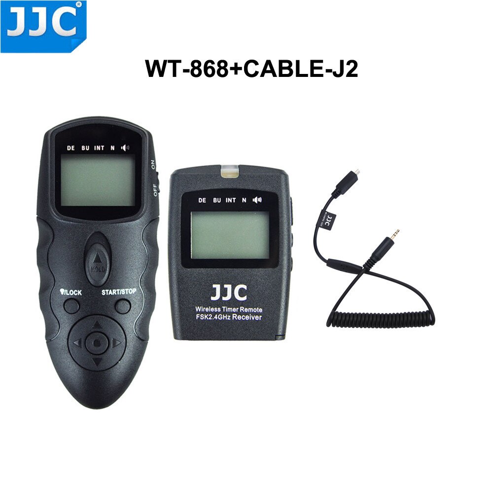 JJC 2.4GHz 56 Channels DSLR RF Wireless Timer Remote Control for OLYMPUS OM-D E-M1 III E-M10 Mark II PEN F OM-D EM5 II E-PL6: CABLE-J2