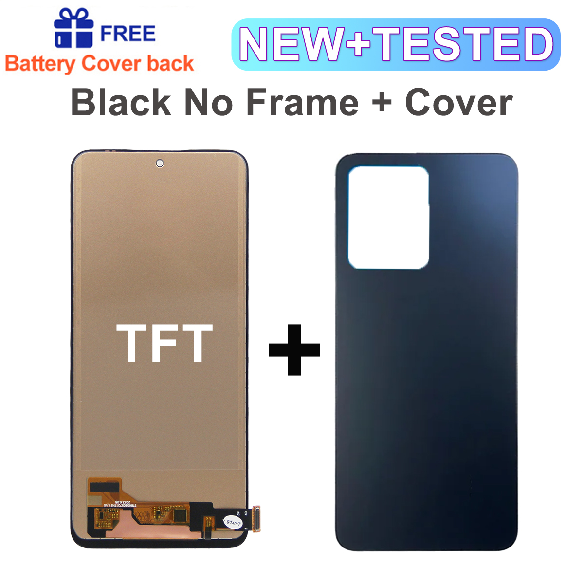 Super AMOLED pour Xiaomi Redmi Note 12 4G 23021RAAEG 23021RAA2Y écran tactile Lcd avec cadre pour écran Redmi Note 12 4G: Blue Lotus