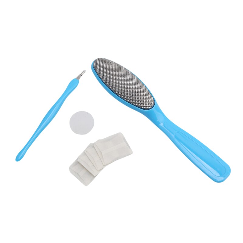 8 unids/set de herramientas de pedicura para el cuidado de los pies, raspa de pie, pedicura, limas para pie, piel muerta, removedor de callos, Lima rascadora de acero inoxidable