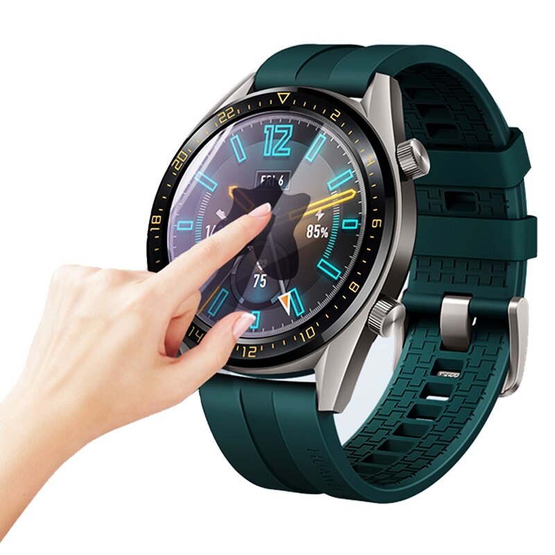 Huawei Horloge Gt/Horloge Gt 2 46Mm Glas Hd Gehard Screen Protector Film Krasbestendig Anti-Fall bubble-Gratis Accessoires