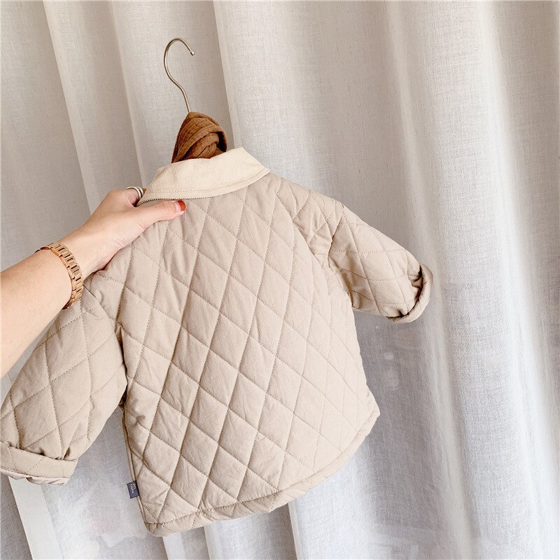Vinter baby drenge bomulds-polstrede frakker varme tykkere koreansk stil småbørn børnetøj børn afslappet overtøj