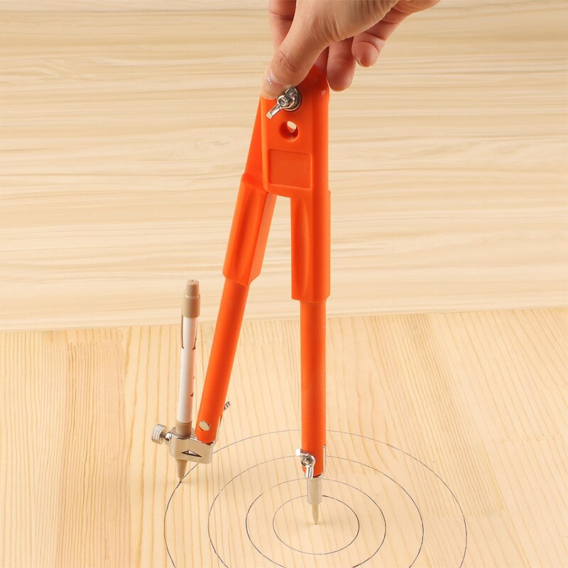 Fromthenon Carpenter Precision Pencil Compasses Large Diameter Adjustable Dividers Marking And Scribing Compass For Woodworking
