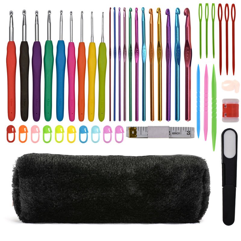 12 Styles Crochet Hook Set DIY Weave Needle Arts Craft For Knitting Needles And Crochet Hooks Sewing Tools Accessories For Women: Style 12