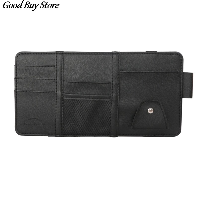Bolsa organizadora para porta-celular, porta-celular, couro organizador para bagagem, adesivo mágico, de bolso, traseiro: Black