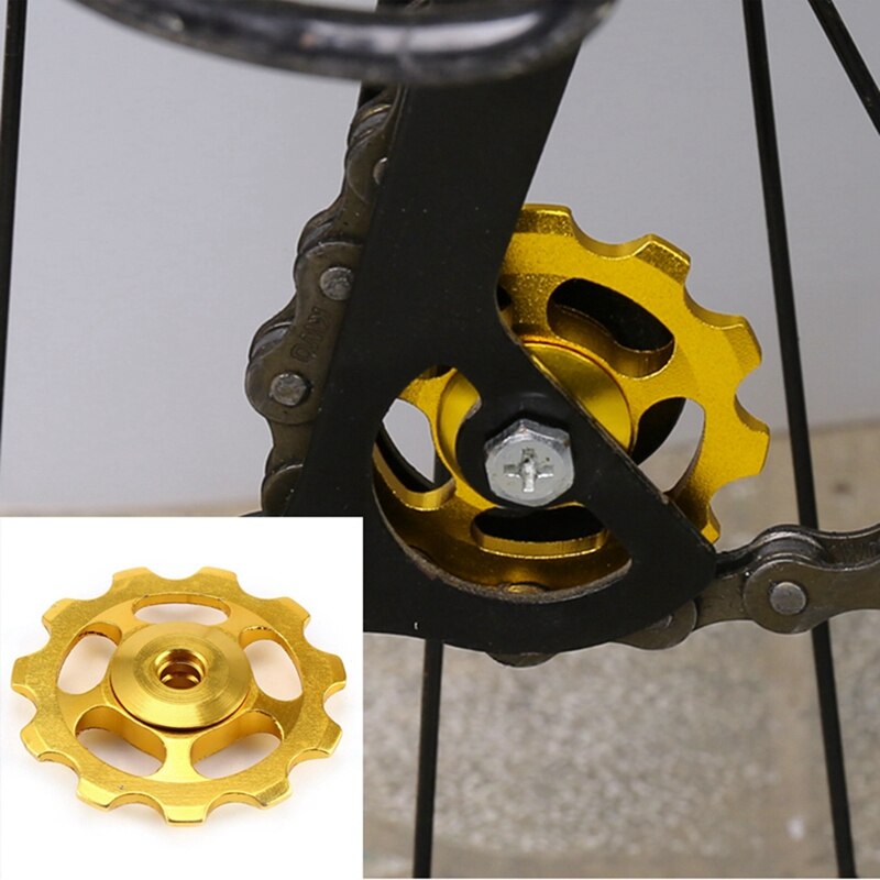 2PCS 11T Ultralight Aluminum Alloy Bike Bearing Jockey Wheel Rear