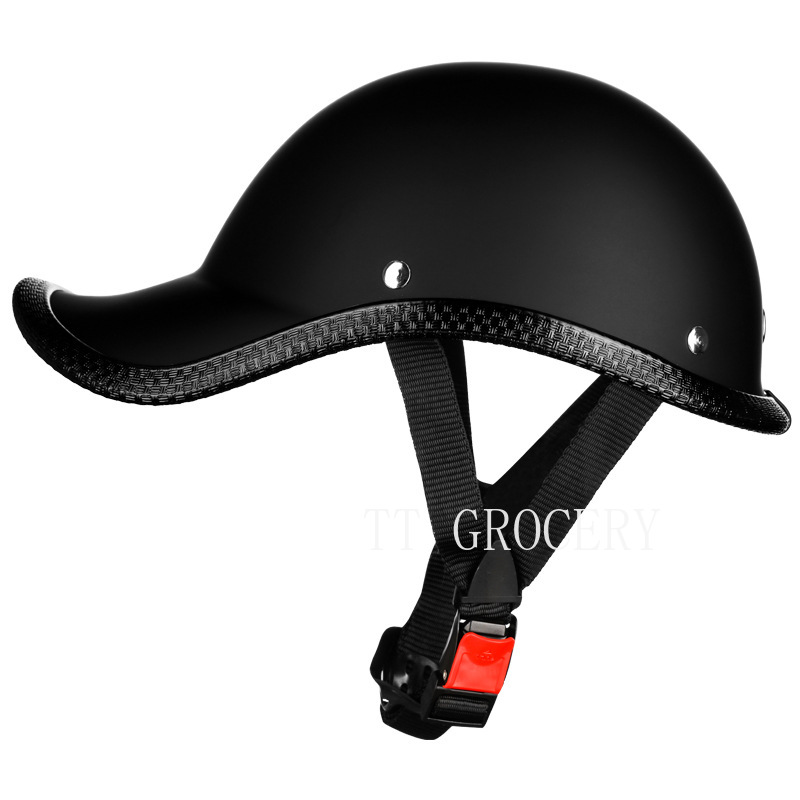 Capacete de segurança para scooter elétrica, capacete protetor, boné de beisebol para trabalho, fábrica, proteção para a cabeça: Vermelho
