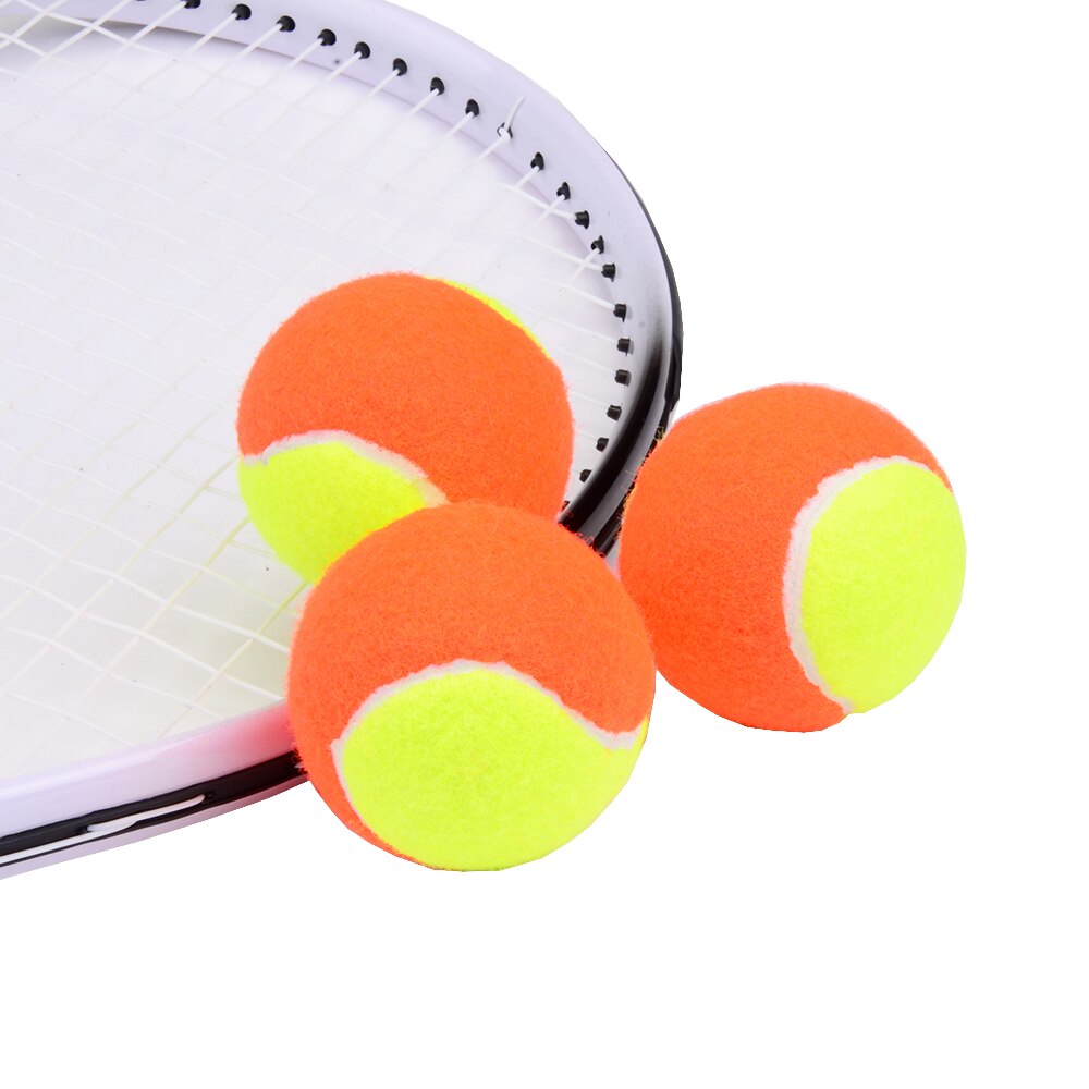 Pelota de tenis de playa elástica de 3 uds., pelota de tenis de goma de entrenamiento deportivo de