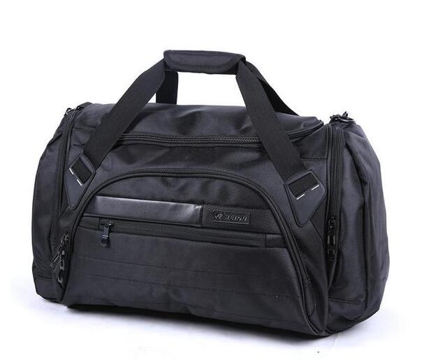 Impermeabile Borsa Da Viaggio Degli Uomini di Sesso Maschile borsa A Tracolla Multifunzione Borsa con Tracolla Grande Capacità di Archiviazione Portatile Da Viaggio Borsa Borse in Tessuto: nero