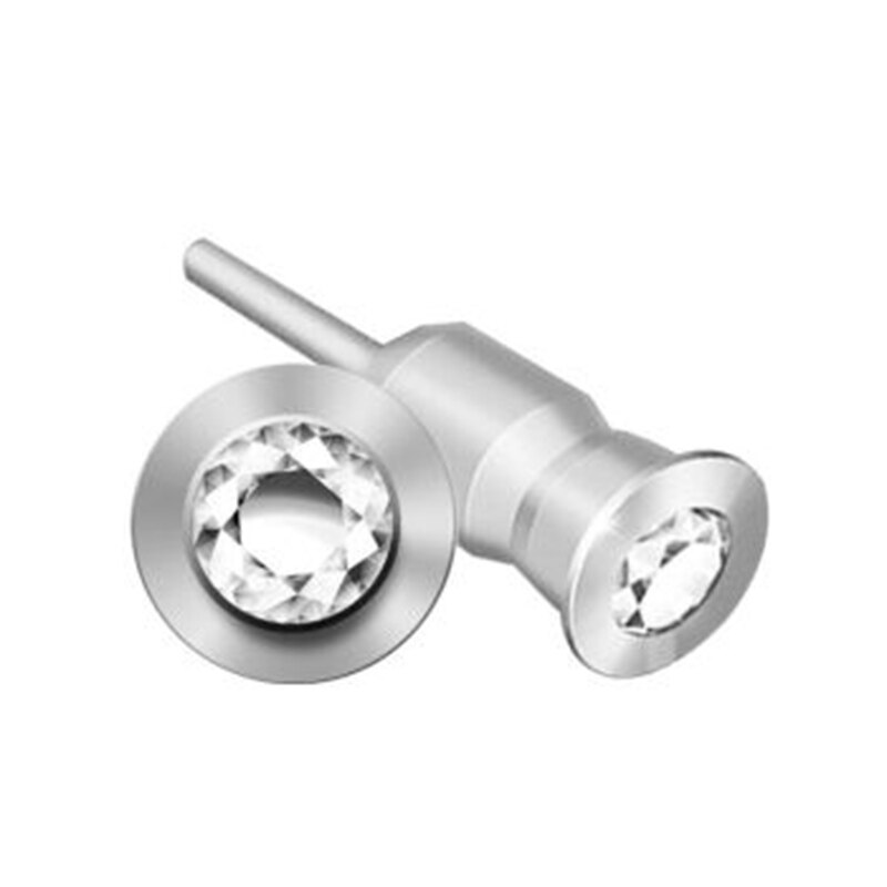 CatXaa 3.5mm Headphone Port Dust Plug Diamond CellPhone Earphone Jack Stopper Metal Headset Cover for Tablet PC MP3 MP4 Speaker