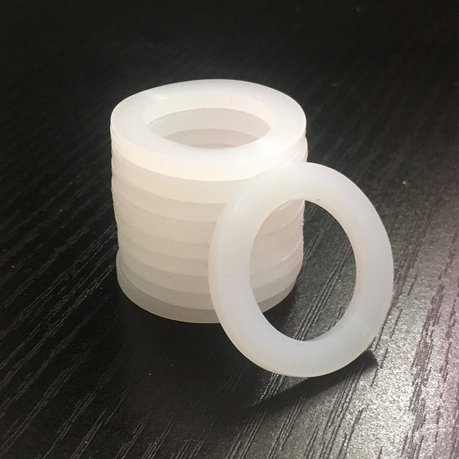 10 PCS DN40 DN50 Silicone Gasket Flat Sealing Washer Spacer For 1-1/2" 2" BSP NPT Fitting