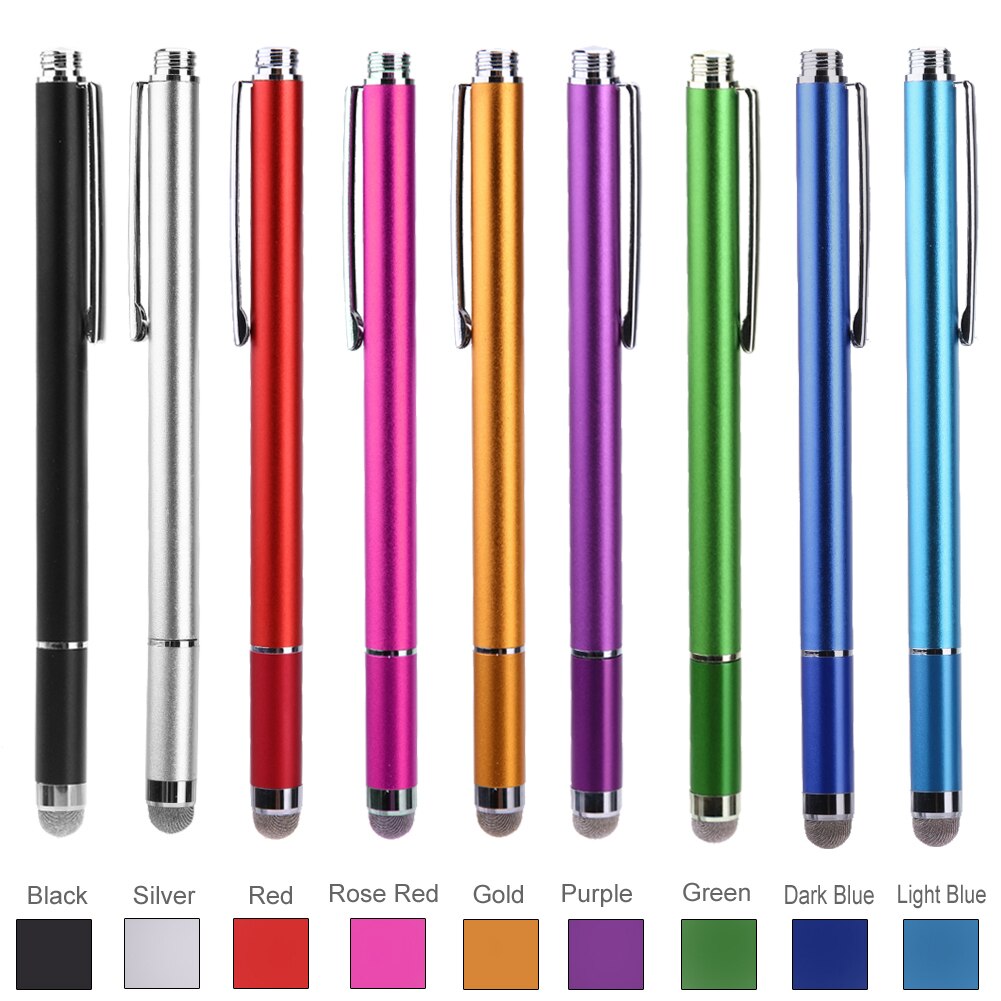 Tablet Pen Touch Screen Drawing Pen 2 in 1 Writing Touch Screen Pens Metal Capacitive Stylus for Phone Tablet iPad