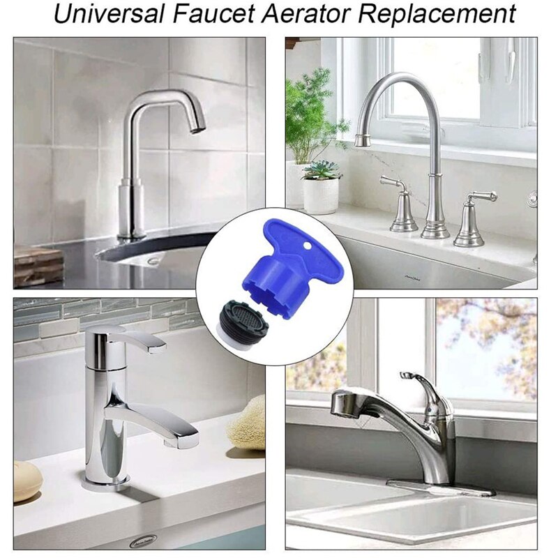 5pcs/1Set 16.5-24mm Male Thread Water Saving Tap Aerator Faucet Bubble Kitchen Basin Faucet Accessories Bathroom