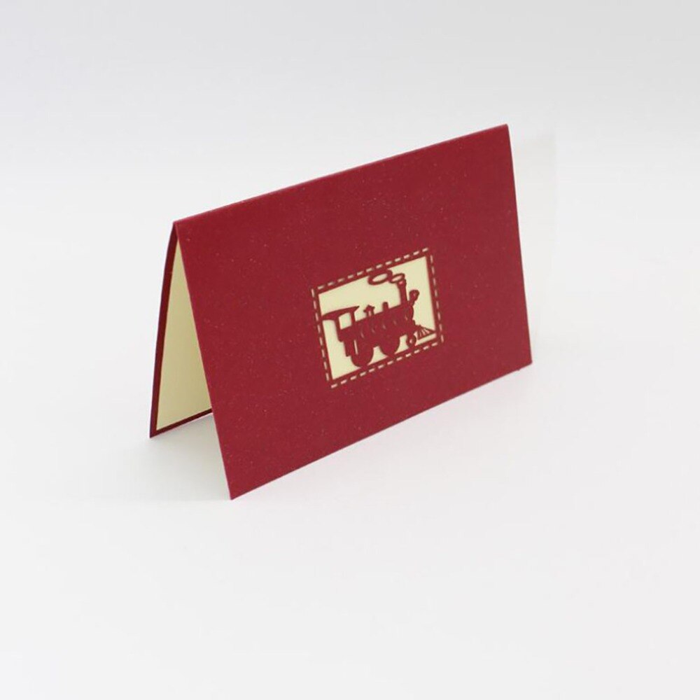 Happiness Train 3D Pop UP Cards Postcard With Envelope Stickers Wedding Invitation Greeting Card Anniversary Card Wenskaart