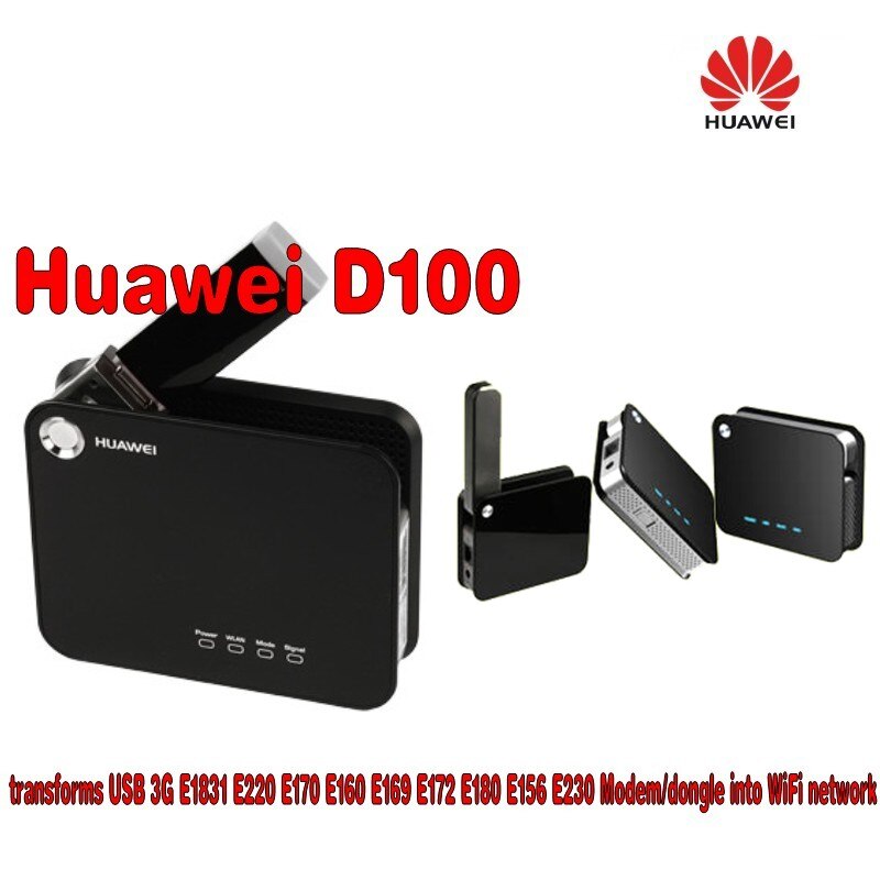 Huawei Unlocked D100 3G WIFI Portable Broadband Wireless Gateway Router