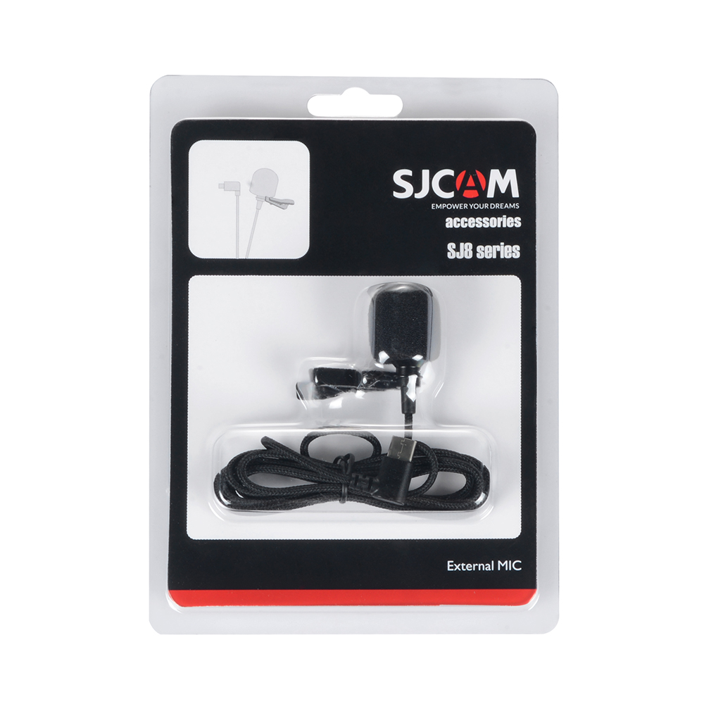 Original SJCAM SJ8/SJ9 Series Accessories Type C External Microphone for SJCAM SJ8 Pro/Plus/Air SJ9 Strike/Max Action Camera