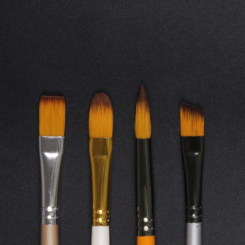 Acuarela pintura gouache cepillo de nylon de pelo 5 palos arte juego de bolígrafos para pintar estudiante de arte material de pintura material