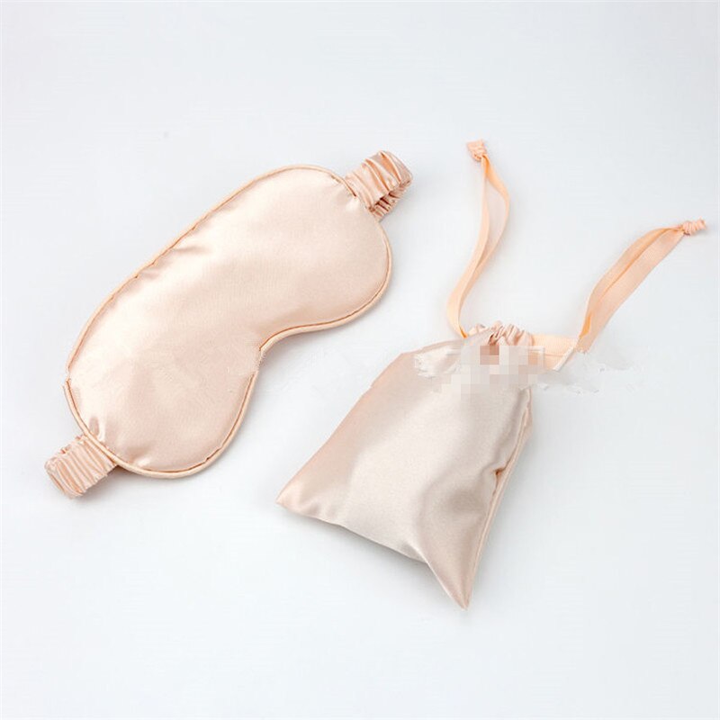 Silk Sleeping Eye Mask Double-Side Shading EyeShade Sleeping Eye Mask Cover Eyepatch Blindfolds Eyeshade Health Sleep Shield