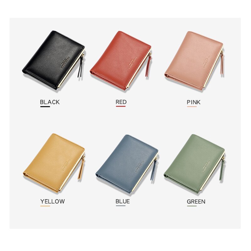 Portafoglio donna in pelle cerniera Hasp Mini stile grande capacità moda femminile borsa portamonete porta carte portamonete slot multi-card