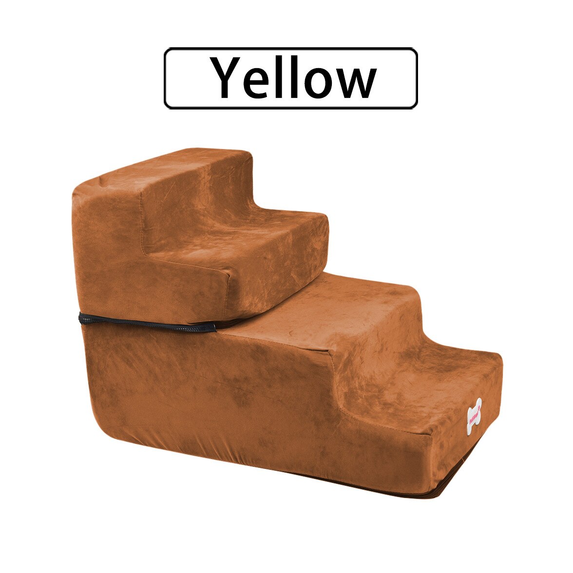 Breathable Mesh Foldable Pet Stairs Detachable Pet Bed Cat Dog Ramp 3 Step Stairs Detachable Pet Bed Pet Dieren Benodigheden: Coffee 