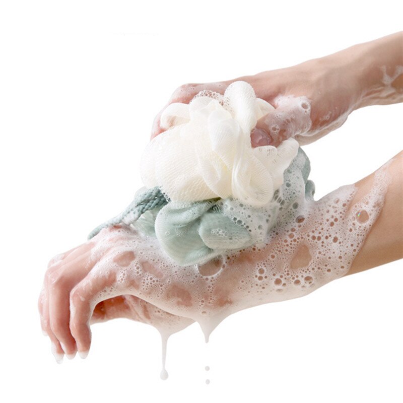 Badebold badeplads badekar køligt kuglebadehåndklæde skrubber kropsrengøring mesh bruser vask svamp produkt 30g