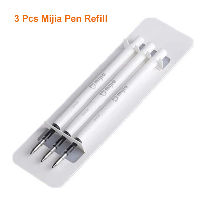 Originele 9.5mm Xiaomi Mijia Teken Pennen Ondertekening Pennen PREMEC Glad MiKuni Japan Inkt Zwitserland Refill voeg Mijia Pennen Zwart refill: 3 Pcs Mijia Refills