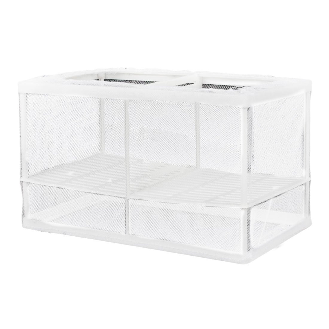 Fish Breeder Box Breeding Hatchery House Baby Fish Aquarium Hatchery Incubator Holder Isolation Net Fish Tank Incubator Box: L without partition