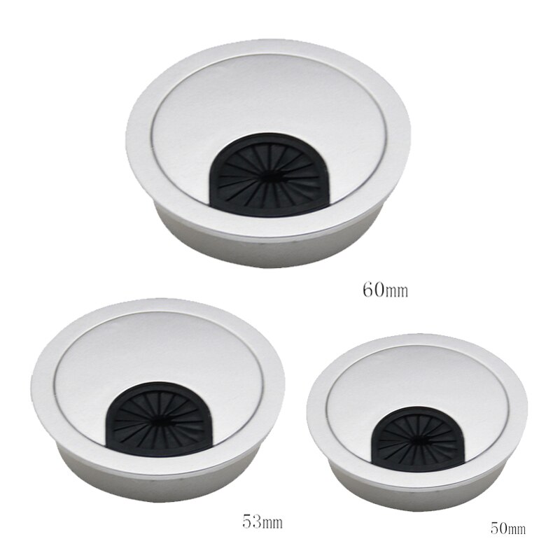 1pc Cable Hole Covers Round Computer Desk Grommet Cable Hole Covers Furniture Hardware Outlet Port Surface Line
