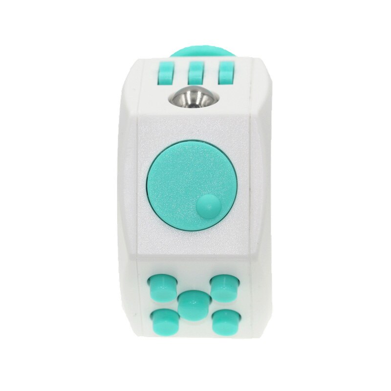 Kantoor Stress Handen Autisme Adhd Angst Relief Focus Kids Magic Anti Stress Cube Spinner Speelgoed Verveling Vinger Speelgoed: White green