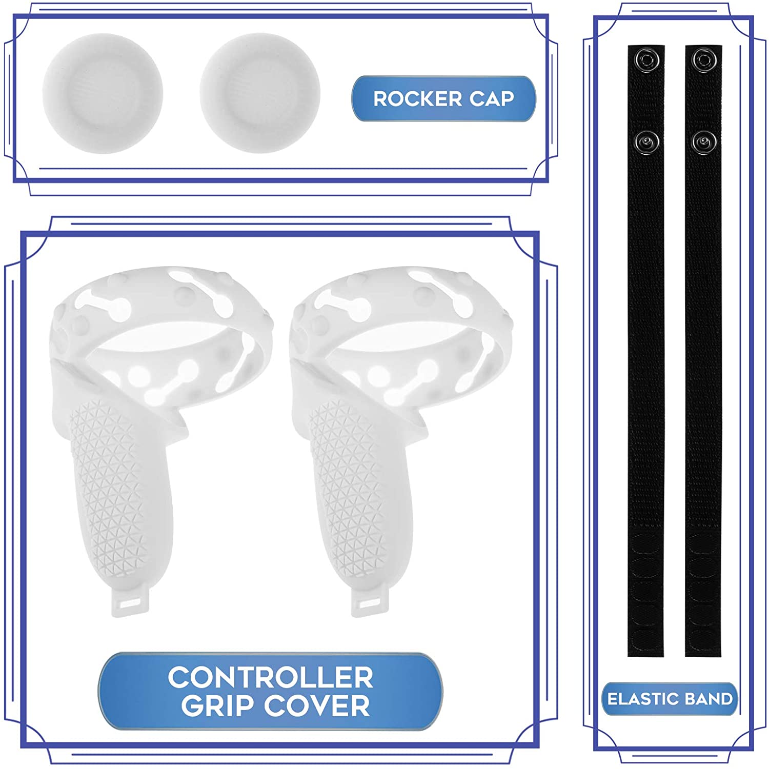 Touch Controller Silicone Grip Cover Voor Oculus Quest 2 Accessoires Siliconen Beschermende Ring Cover Handvat Beschermhoes