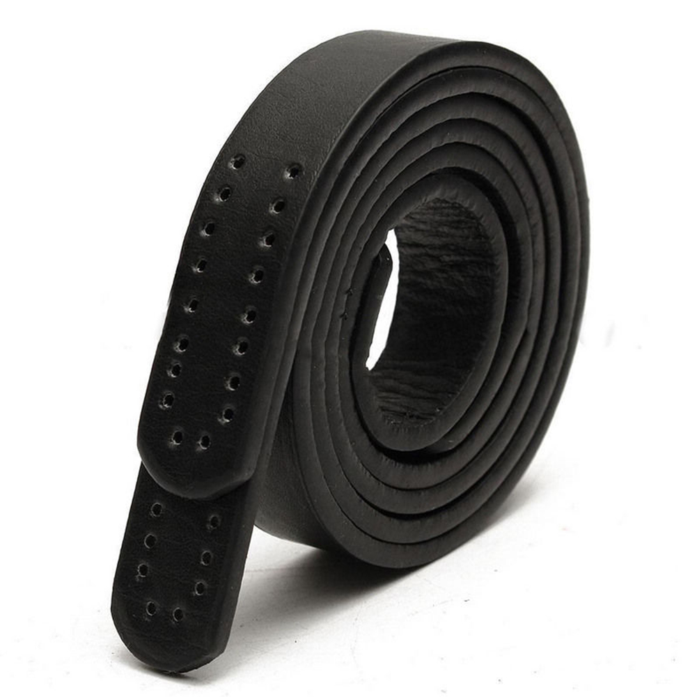 1 par de asas de cuero para bolso de mano correas cortas costura artesanal accesorios DIY: black
