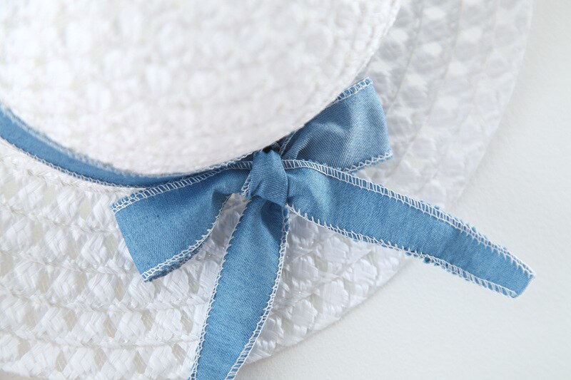 Babzapleume Summer Baby Girls Dresses Denim Mesh Pacthwork senza maniche Cute Princess Lace Pink Dress + Sunhat Newborn Clothes 001