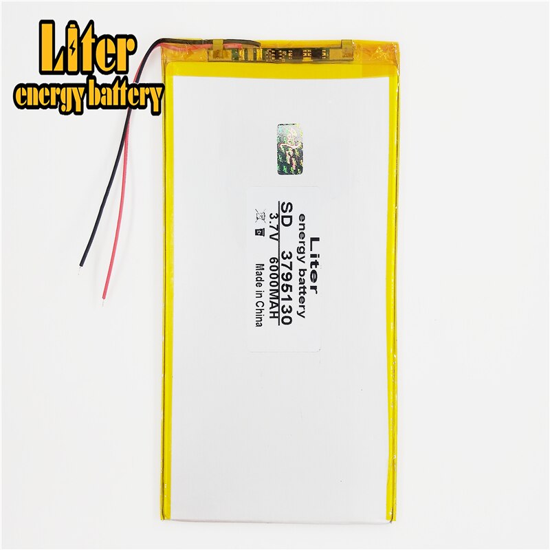 Batería de tableta de 3,7 V, 6000 mah, baterías de litio recargables universales de cada , 3795130